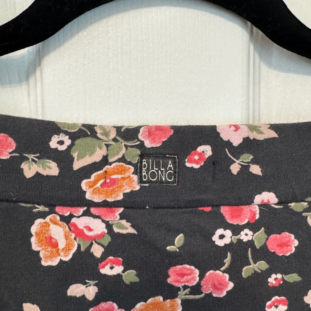 Billabong Black Floral Skirt - Picture 2 of 4
